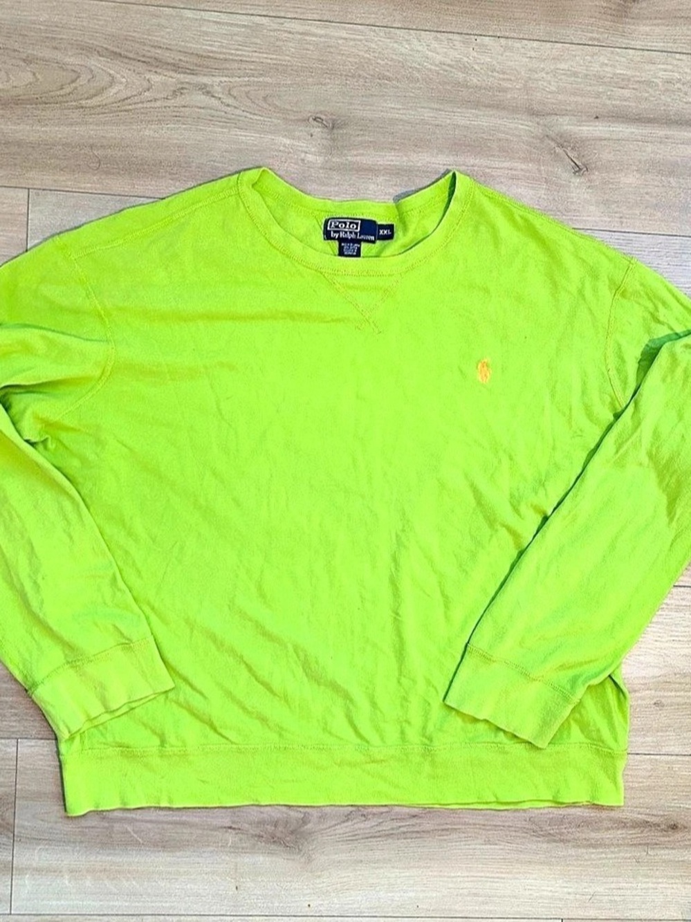 Polo Ralph Lauren Long-Sleeve Waffle Thermal Crew Green XXL